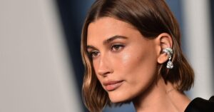 Hailey Bieber flaunts large birthstone ring in honor of son Jack Blues: Photo