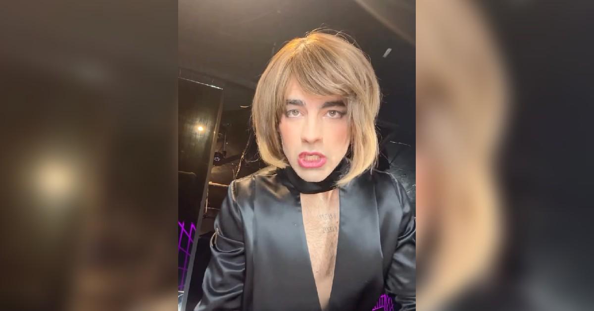 joe jonas fans confused dresses up woman clip drag queen