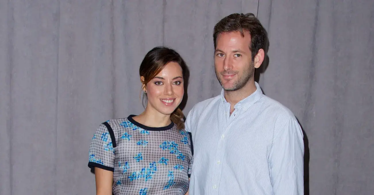 Photo of Aubrey Plaza and Jeff Baena.