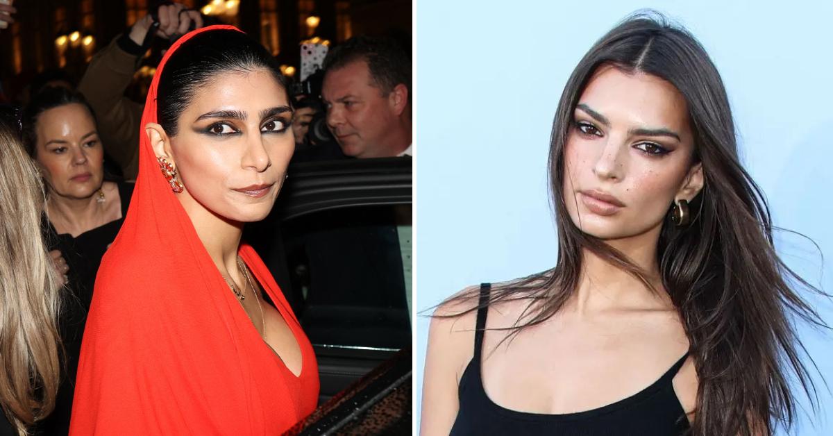 Photo of Mia Khalifa; picture of Emily Ratajkowski.