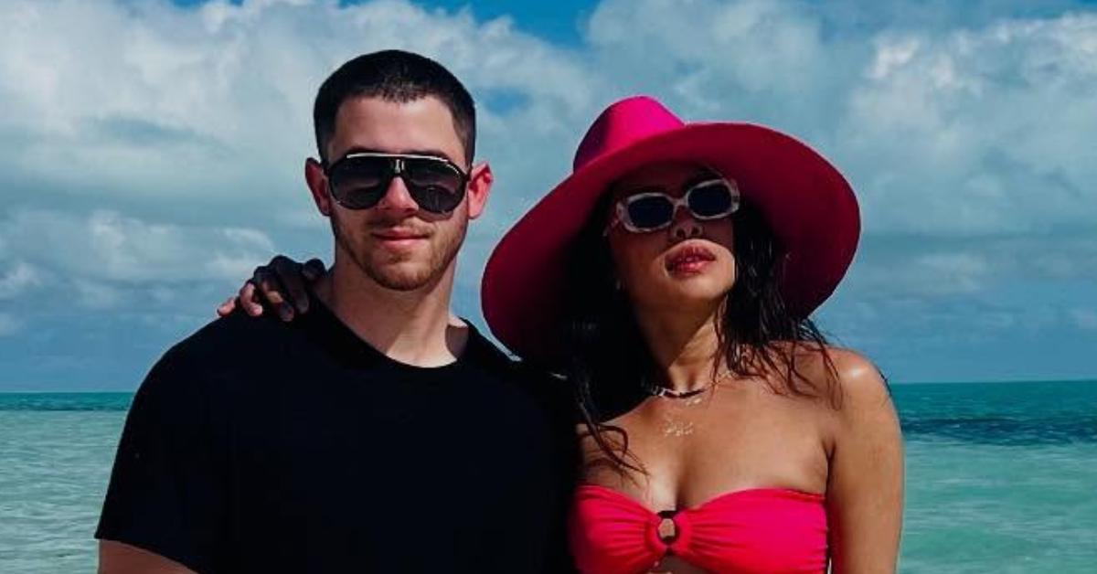 Photo of Nick Jonas and Priyanka Chopra.