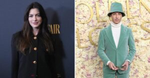 Anne Hathaway Hilariously Reacts to Jeremy Strong Copying Her 'Princess Diaries' Bucket Hat Look at the 2025 Golden Globes