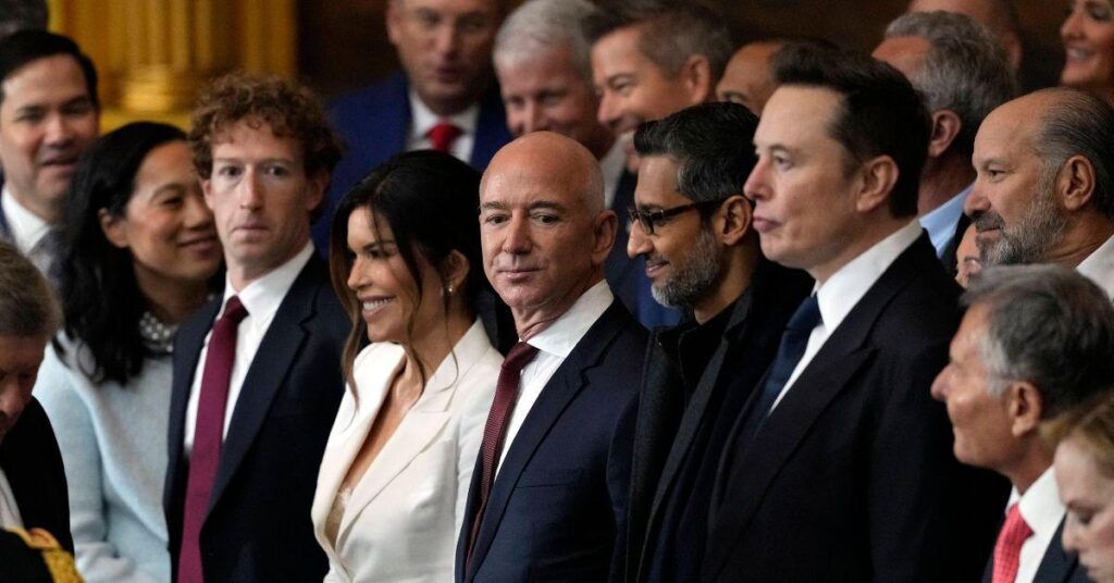 Big Tech Billionaires Mark Zuckerberg, Jeff Bezos and Elon Musk Get 'Better Seats' Than Donald Trump's Own Cabinet Picks at 2025 Inauguration