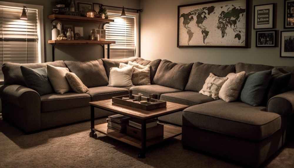 Discover the timeless sofa designs that are available for your living room with a dark brown couch.