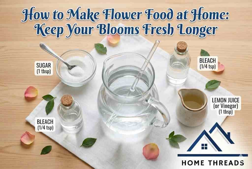 How to Make Flower Food at Home: Keep Your Blooms Fresh Longer