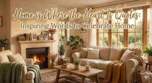 Home is Where the Heart Is Quotes: Inspiring Words to Celebrate Home