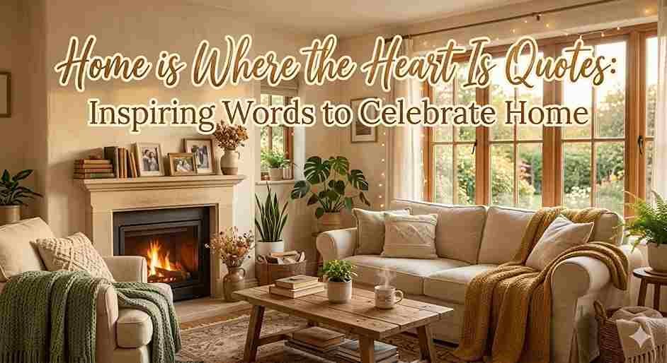 Home is Where the Heart Is Quotes: Inspiring Words to Celebrate Home